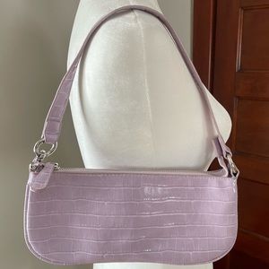 Urban Outfitters lavender crocodile pattern underarm shoulder bag